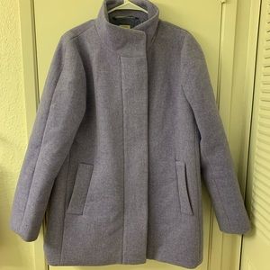 J Crew Factory City Coat- Heather Hyacinth